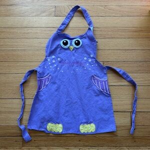Purple Owl Kids Apron for toddlers